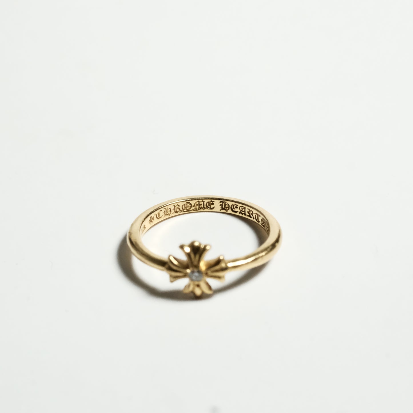 Chrome Hearts 22K BUBBLEGUM CH PLUS PAVE DIA/ 22K BUBBLGM CH PLS P/D ring